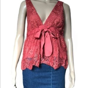 🔥BUNDLE🔥 Free People Chante Lace Tank Size Small